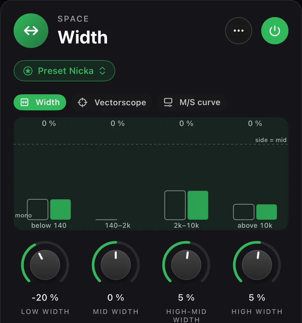 Clios Width inside Prompt Maschine 1.5