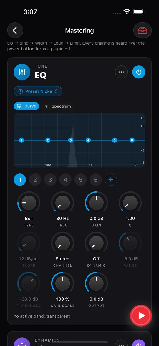 The Clios EQ plugin inside Prompt Maschine